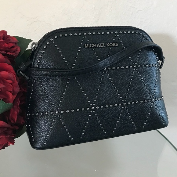 Michael Kors Adele Dome Black Crossbody Bag - Picture 4 of 6